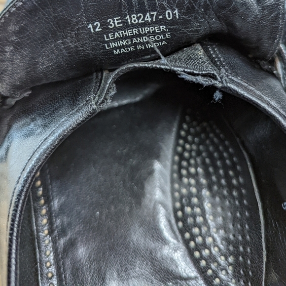 Florsheim Men's Loafer Size 12 EEE Como Black Leather Dress Shoes - Picture 9 of 11